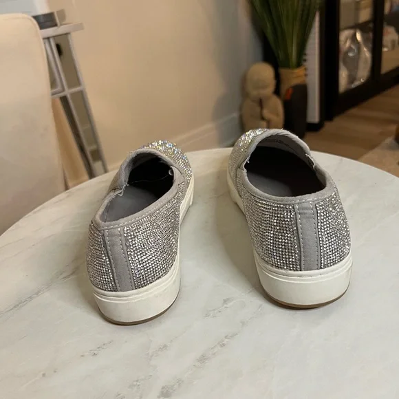 Excellent Condition Steve Madden Rhinestone Slip-On Sneakers - Picture 6 of 8